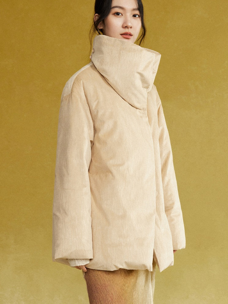 Loose High-Neck Down Jacket