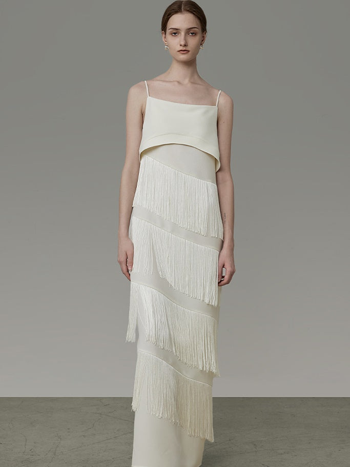 Tassel Slip Long Dress