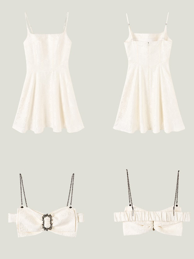 Jacquard Sling Robe & Ribbon Sangle Gile