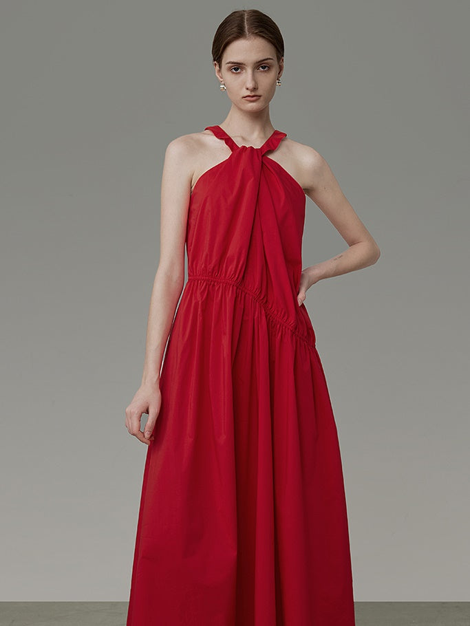 Hanging Neck Large Swing Dress