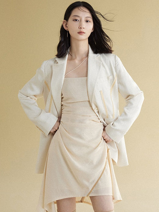 Crinkle Cut -Gurtkleid