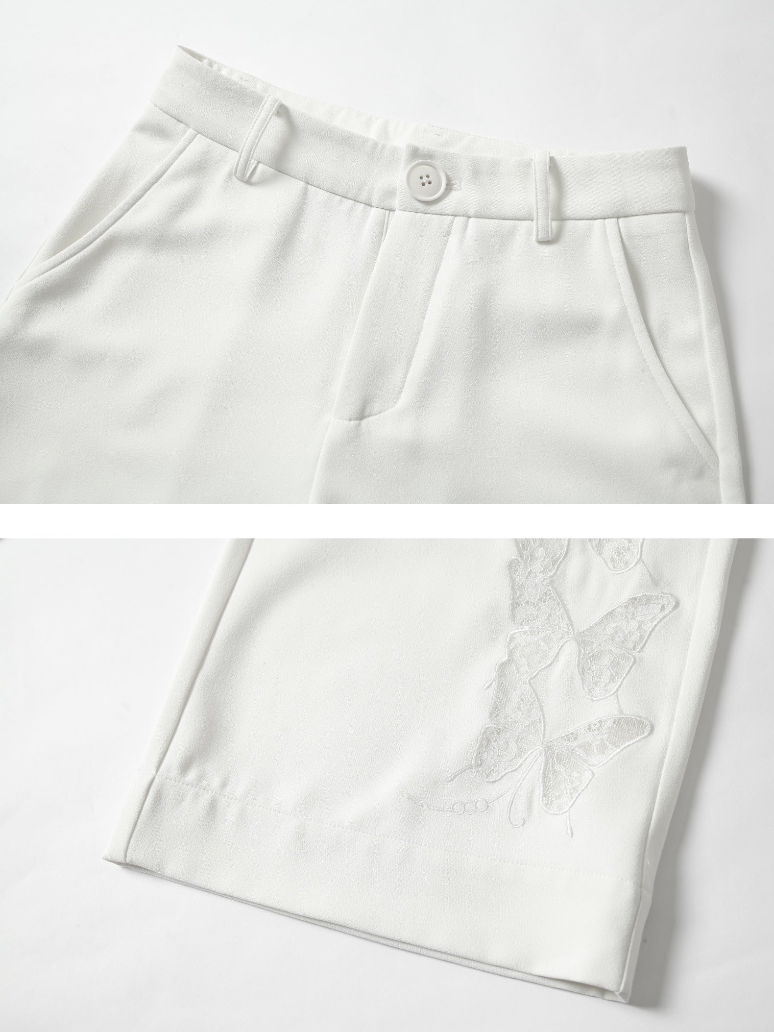 Butterfly Lace Hollow Gaucho Pants