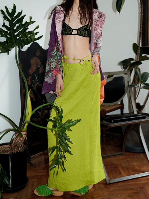 Schnürschlitz -Longrock