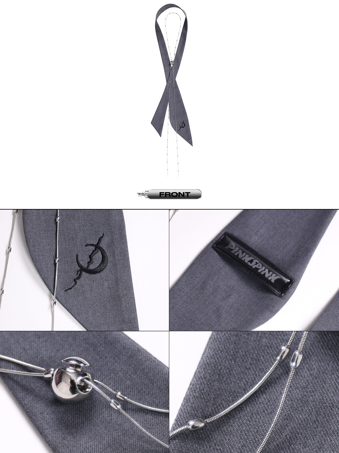 Layer Metal Hanging Chain Tie