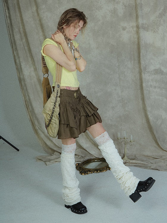 Low Waist Irregular Cake Skirt