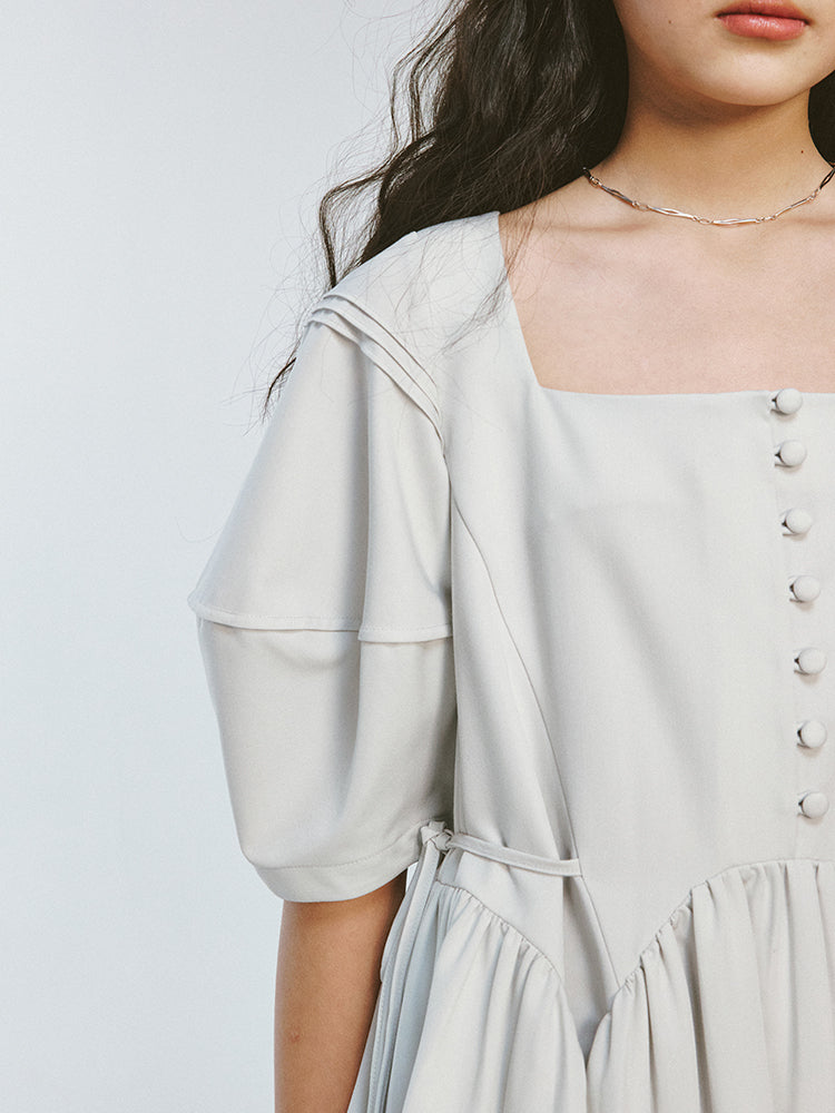 Volume Puff Sleeve Dress