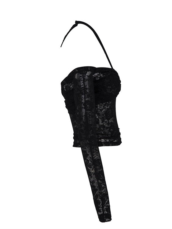 매달린 목 레이스 스트랩 단단한 상단