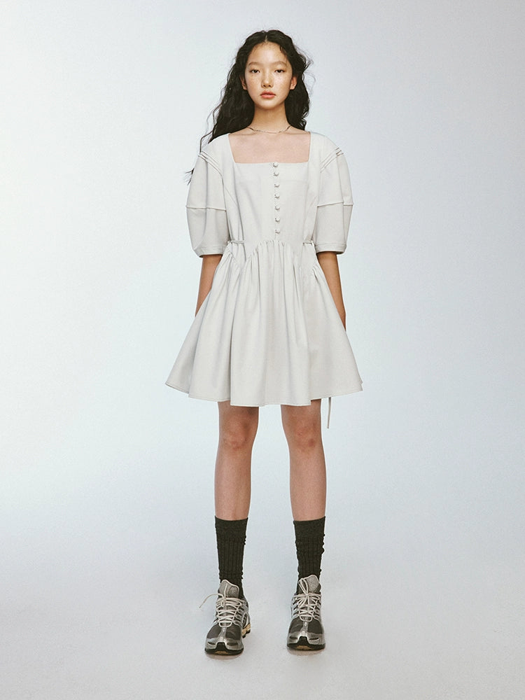 Volume Puff Sleeve Dress