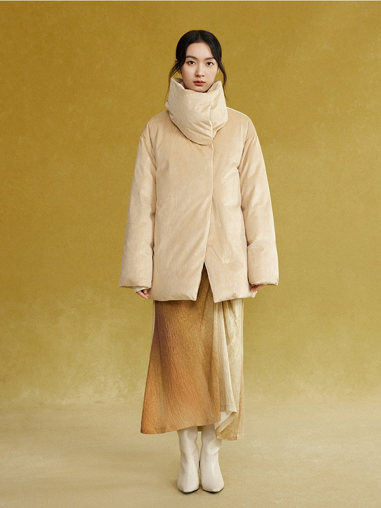 Loose High-Neck Down Jacket