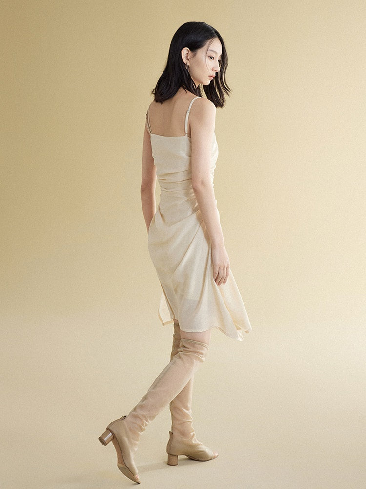 Crinkle Cut -Gurtkleid