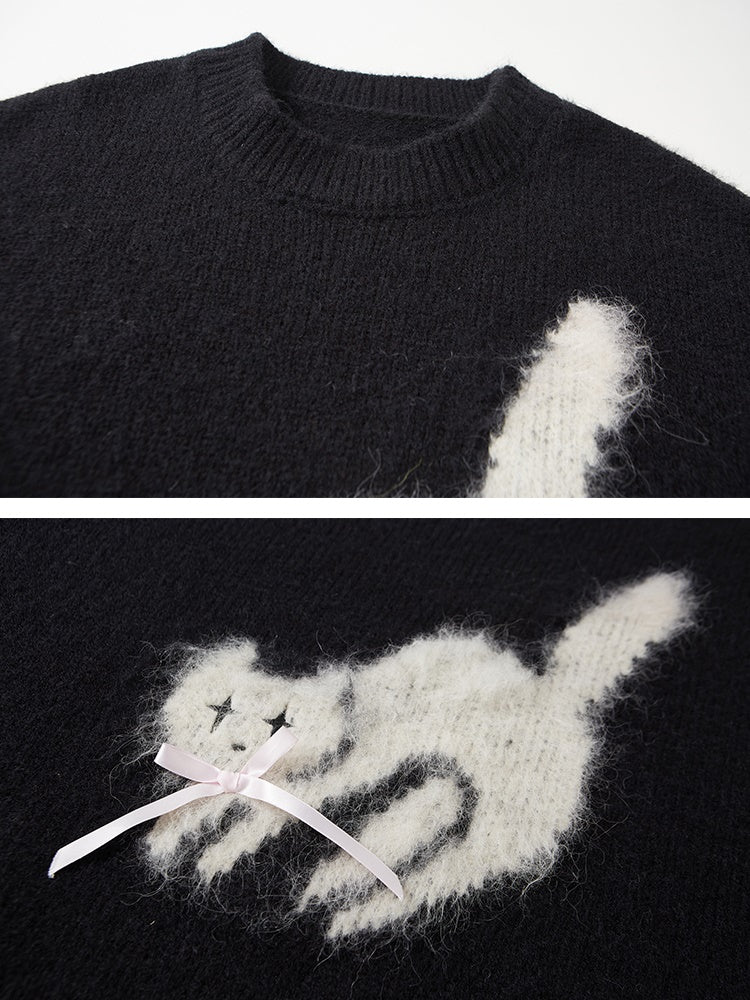 Chat pull rond