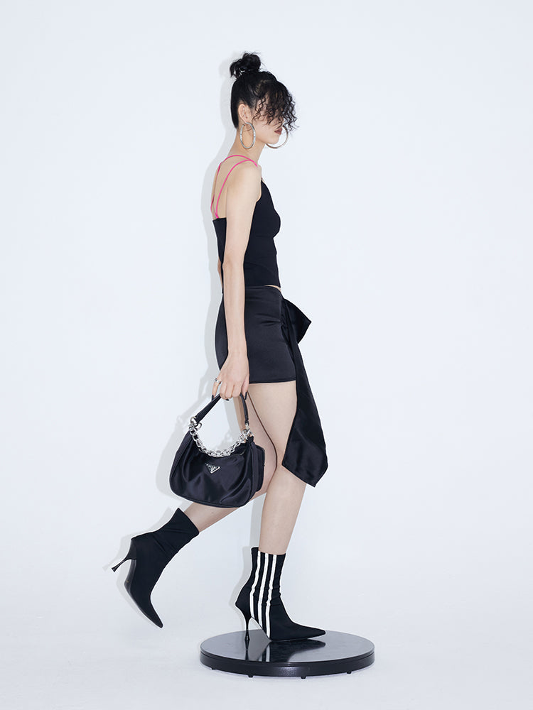 Double Shoulder Straps V-neck Back Cross Camisole