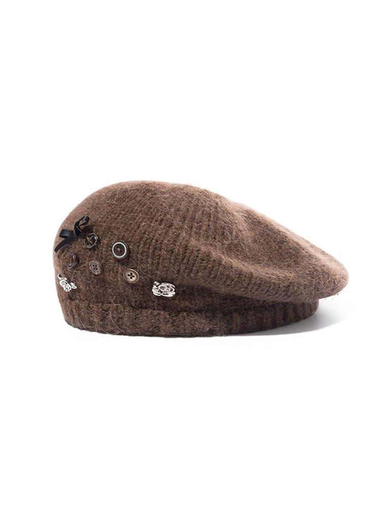 Mohair Knitted Beret