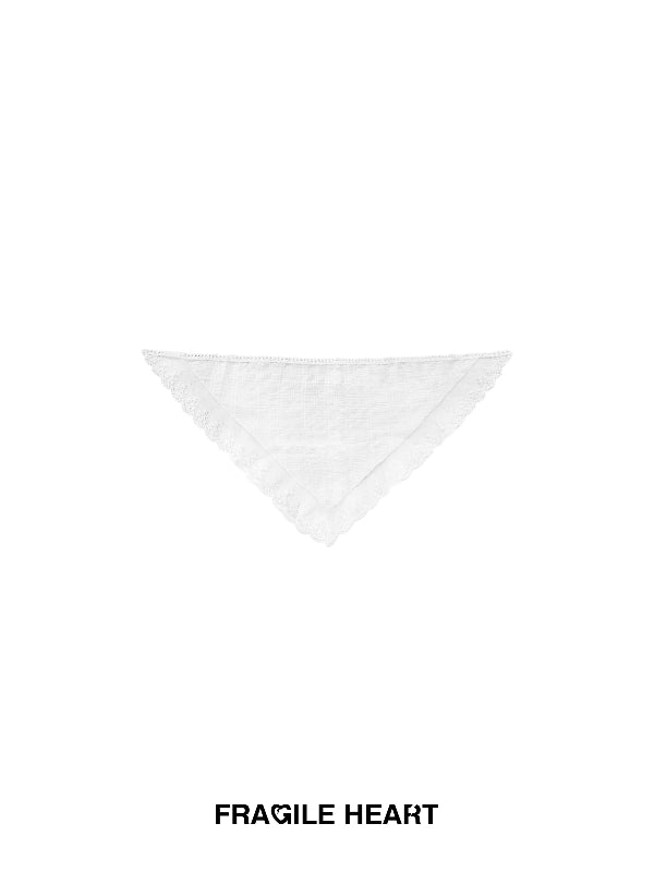 Lace Flower Fairy Triangle Bandana Scarf