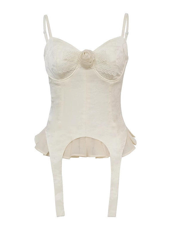 Sexy Spitze Rosenblume Iiner Camisole Bustier