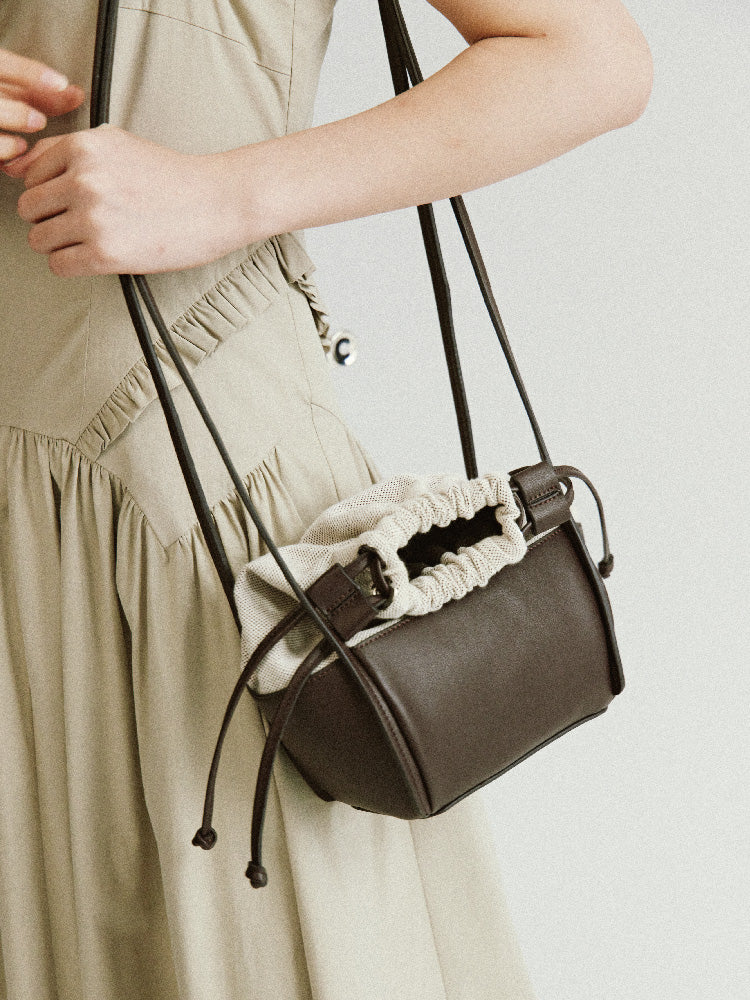 Geldbörse-Leder kompaktes Schulterbag