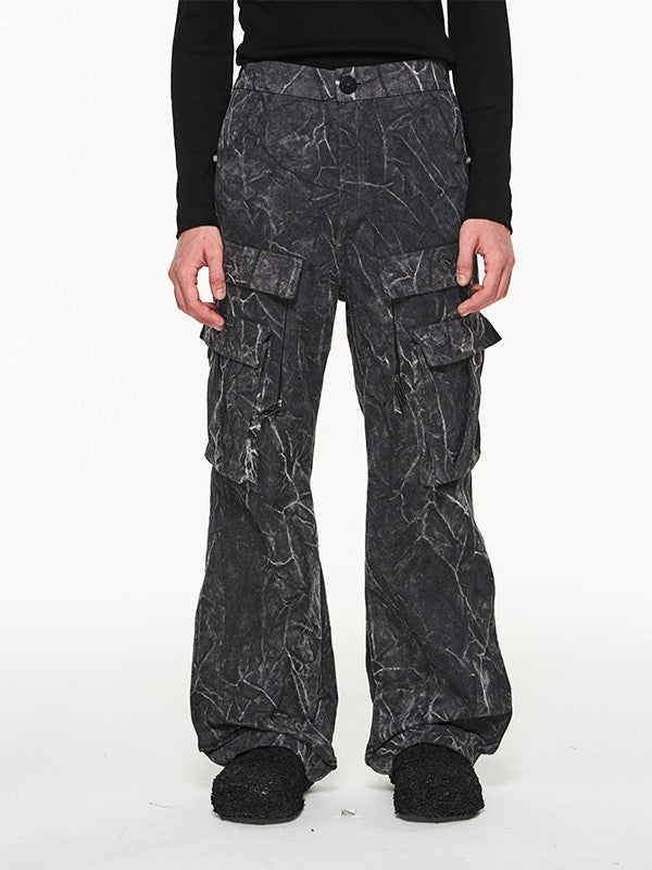 Side-Pocket Camouflage Unique Monotone Cargo-Pants