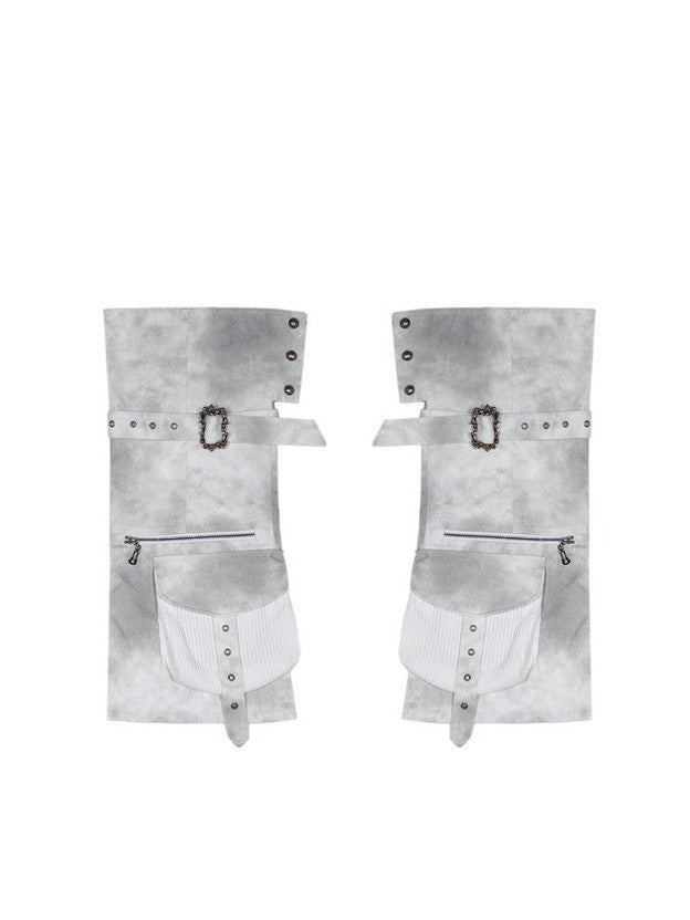 Belt Tie-Dye Lace-Up Pocket Casual Mini-Pants&Leg-Warmer