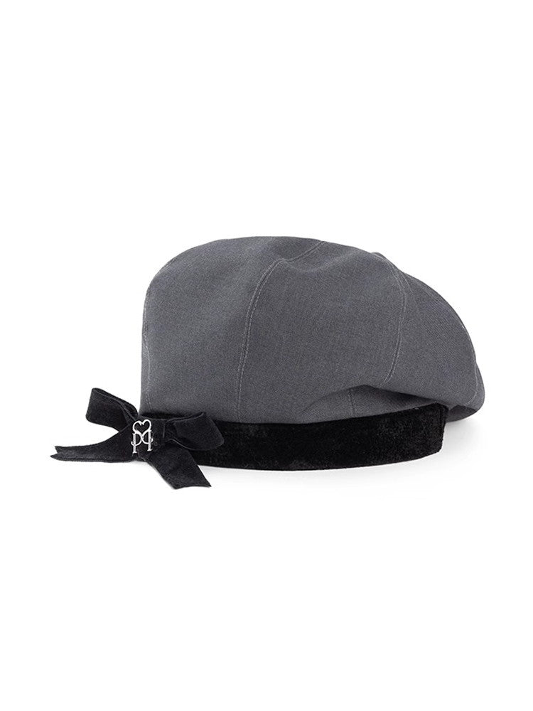 Casual Ribbon Plain Hut Beret