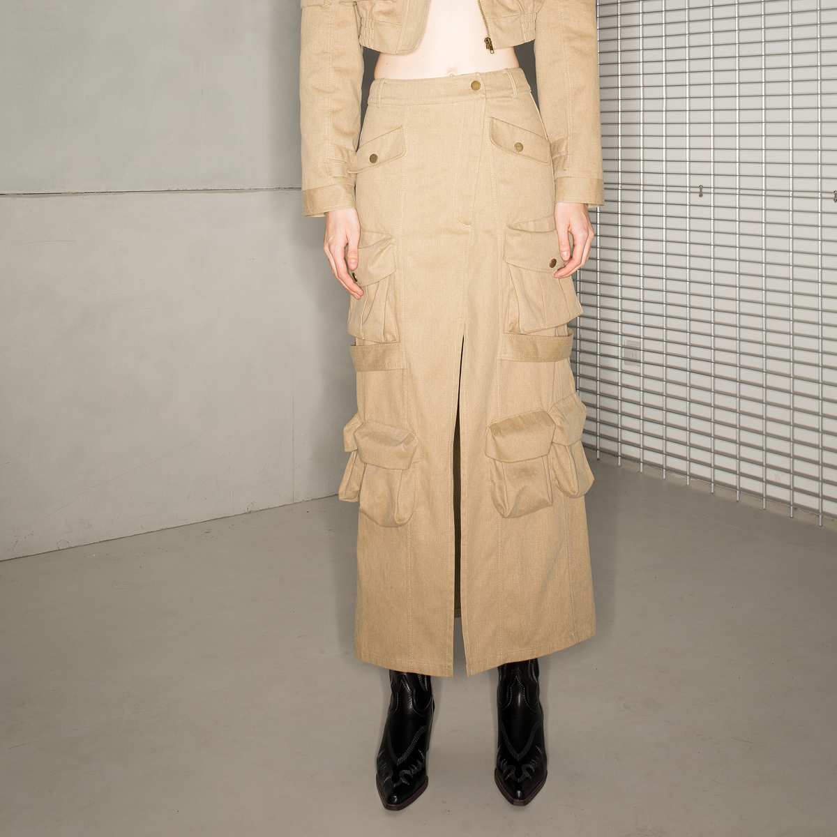 Casual Nichi Plain gutaussehende Kurzjacke & Langstachel