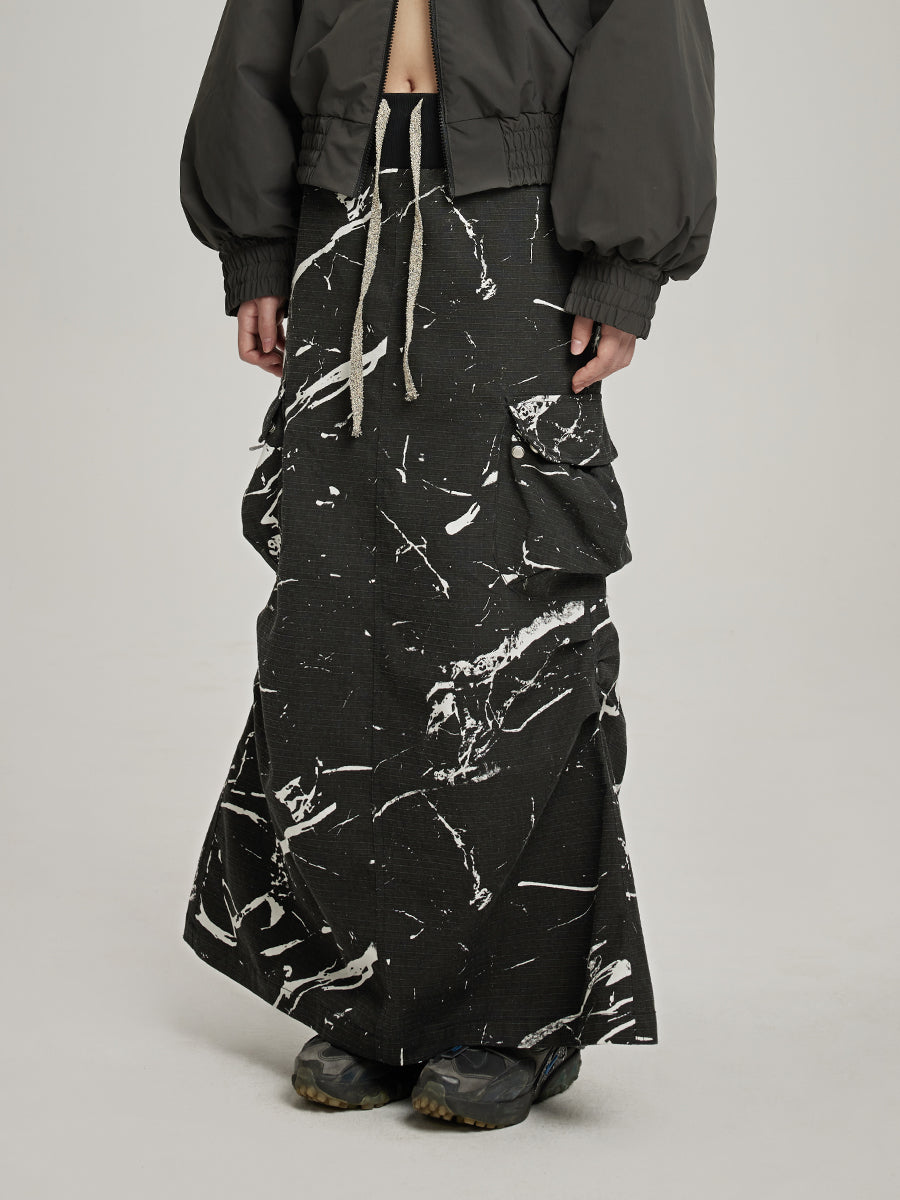 Rassembler la jupe longue décontractée