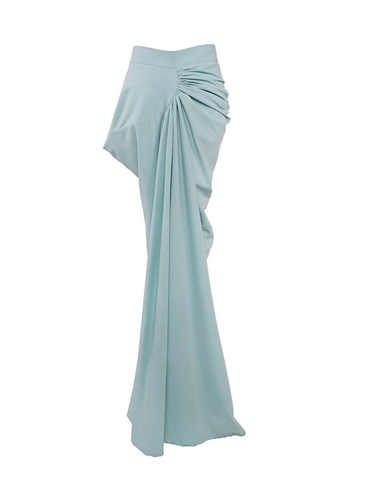 Set-Up Nichi Drape Flare No-Sleeve Gradation Blouse&Long-Skirt