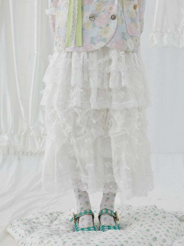 Organza Fluffy Cake 치마