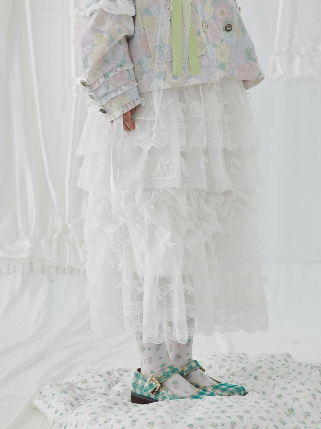 Organza Fluffy Cake 치마