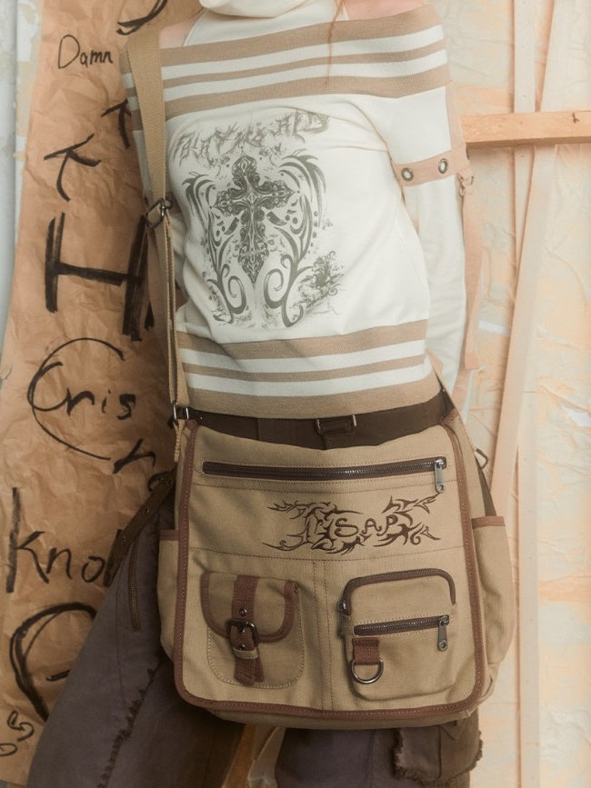 Canvas Messenger Bag