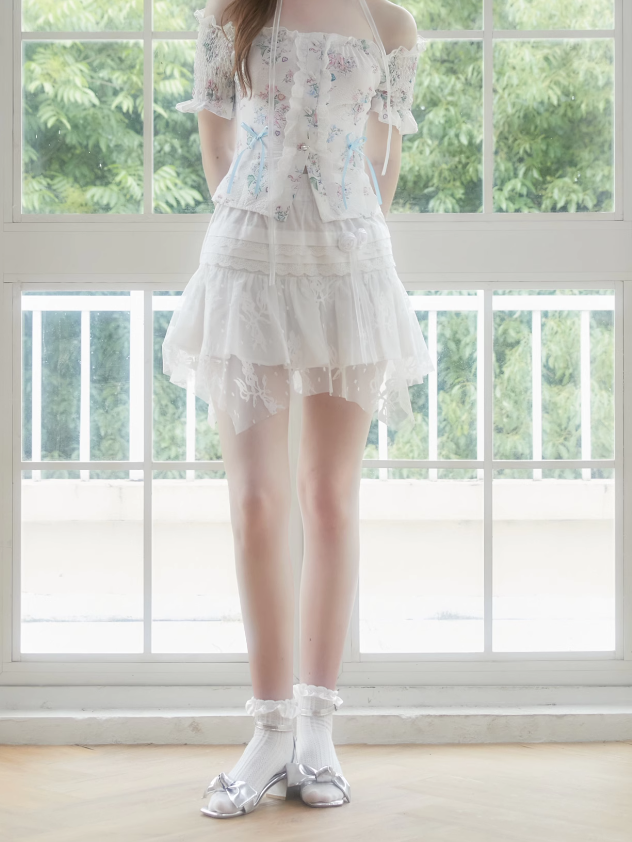 Lace Stitch Short Skirt & Long Skirt