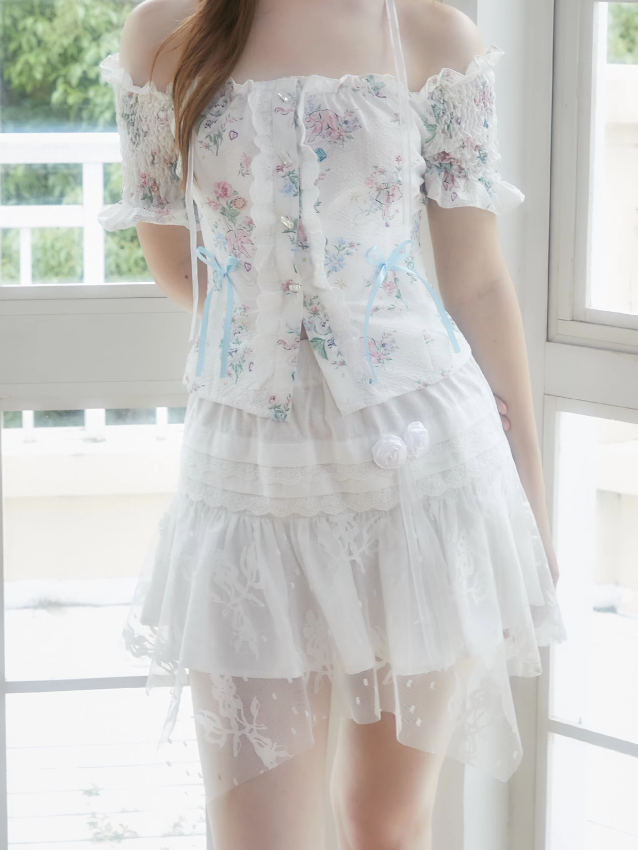 Lace Stitch Short Skirt & Long Skirt