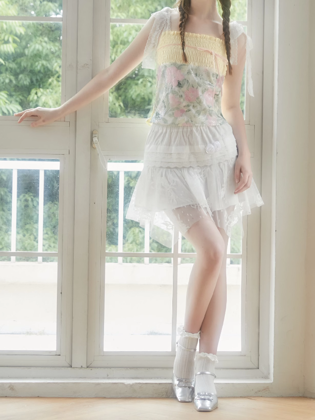 Lace Stitch Short Skirt & Long Skirt