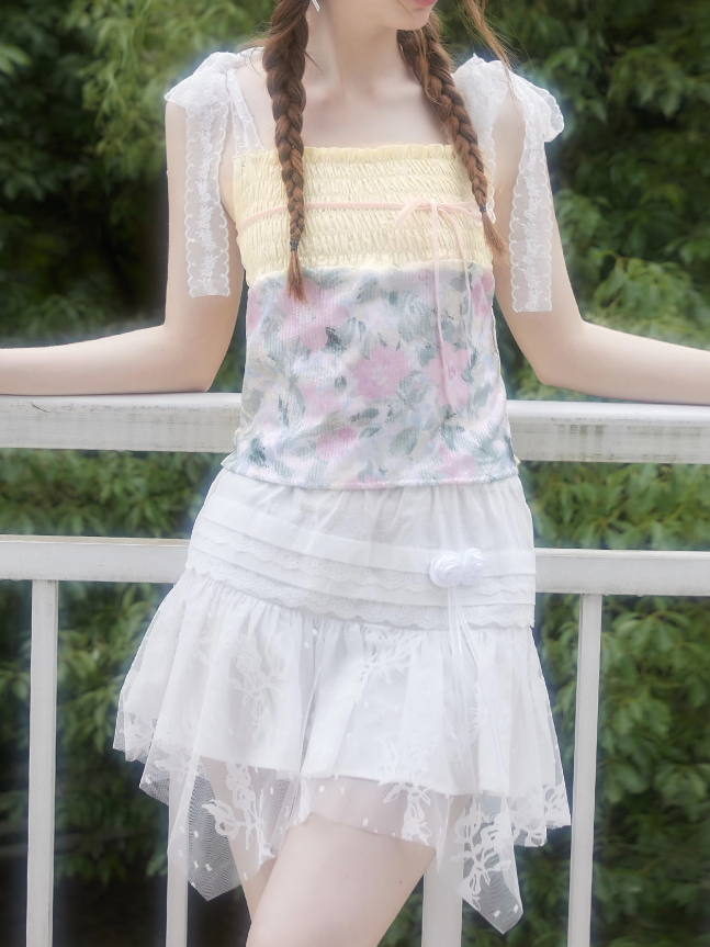 Lace Stitch Short Skirt & Long Skirt