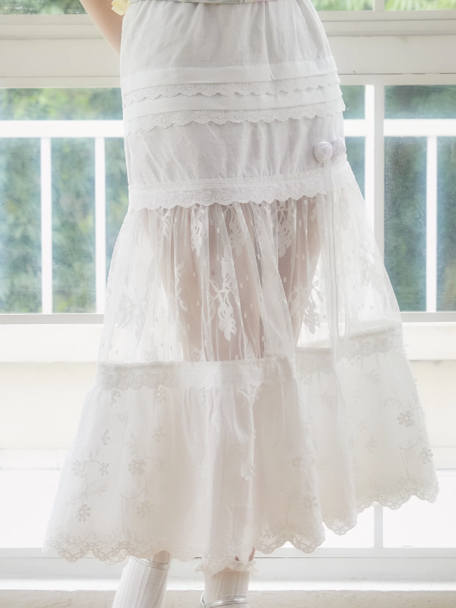 Lace Stitch Short Skirt & Long Skirt