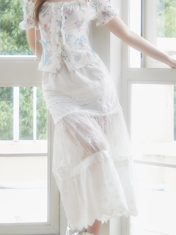 Lace Stitch Short Skirt & Long Skirt