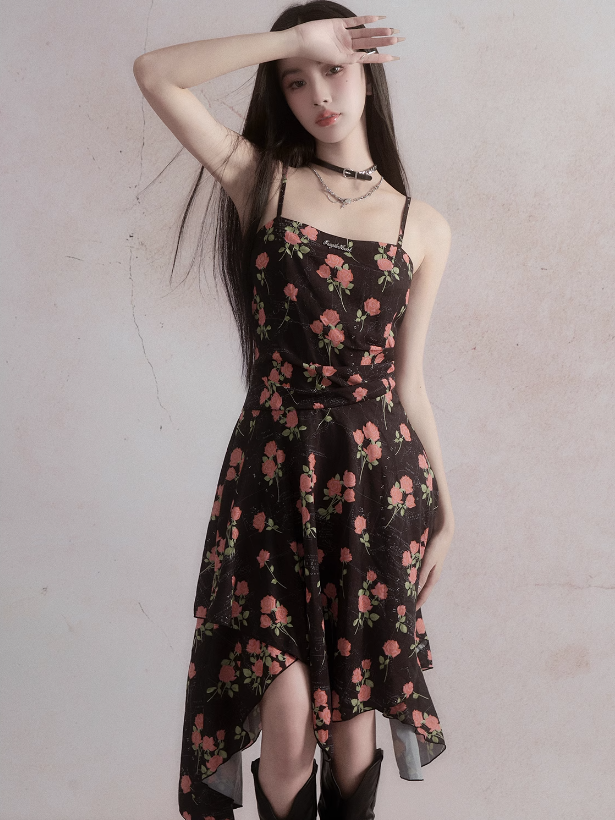 Robe rose romantique