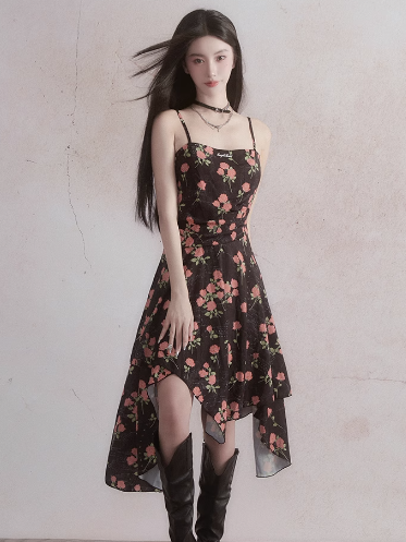 Robe rose romantique