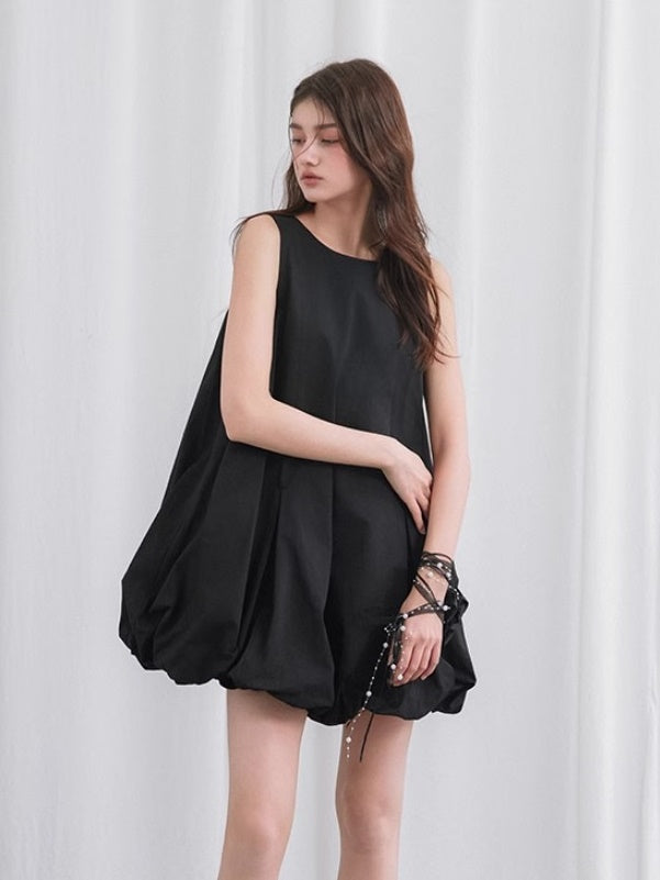 Backless Bud Cloud Sleeveless One-piece