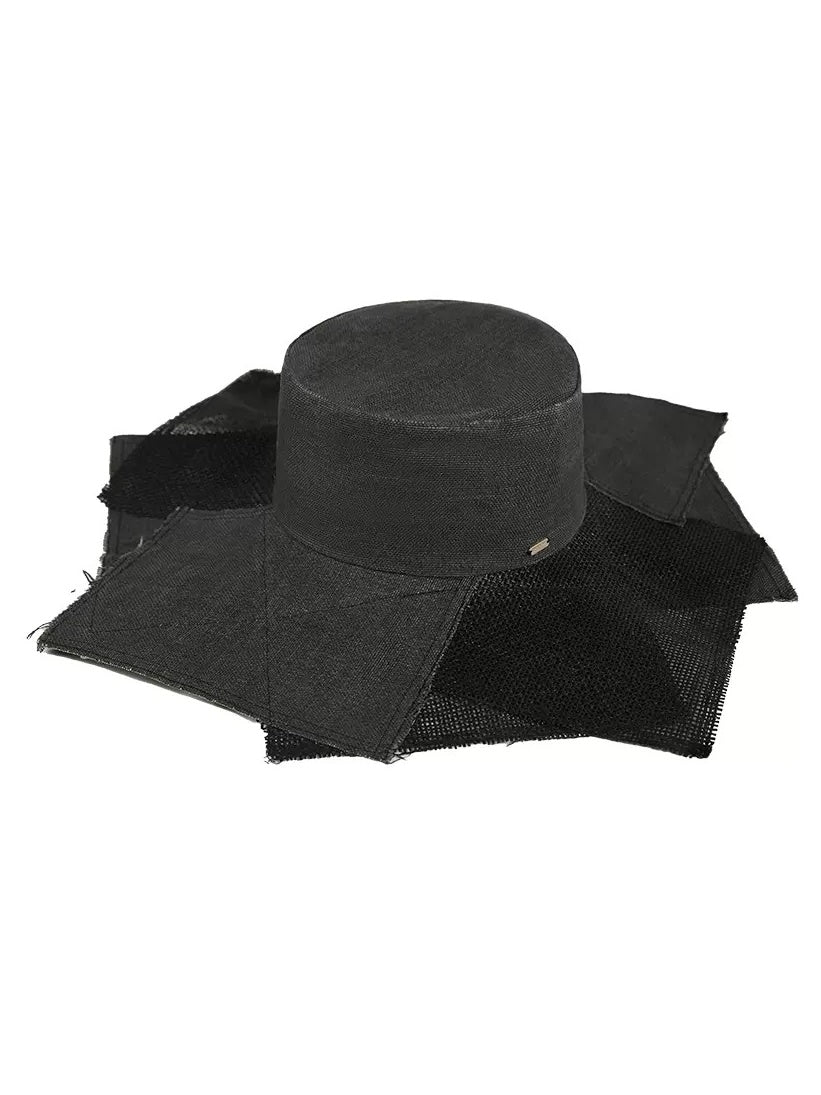 Irregular Splicing Woven Hat
