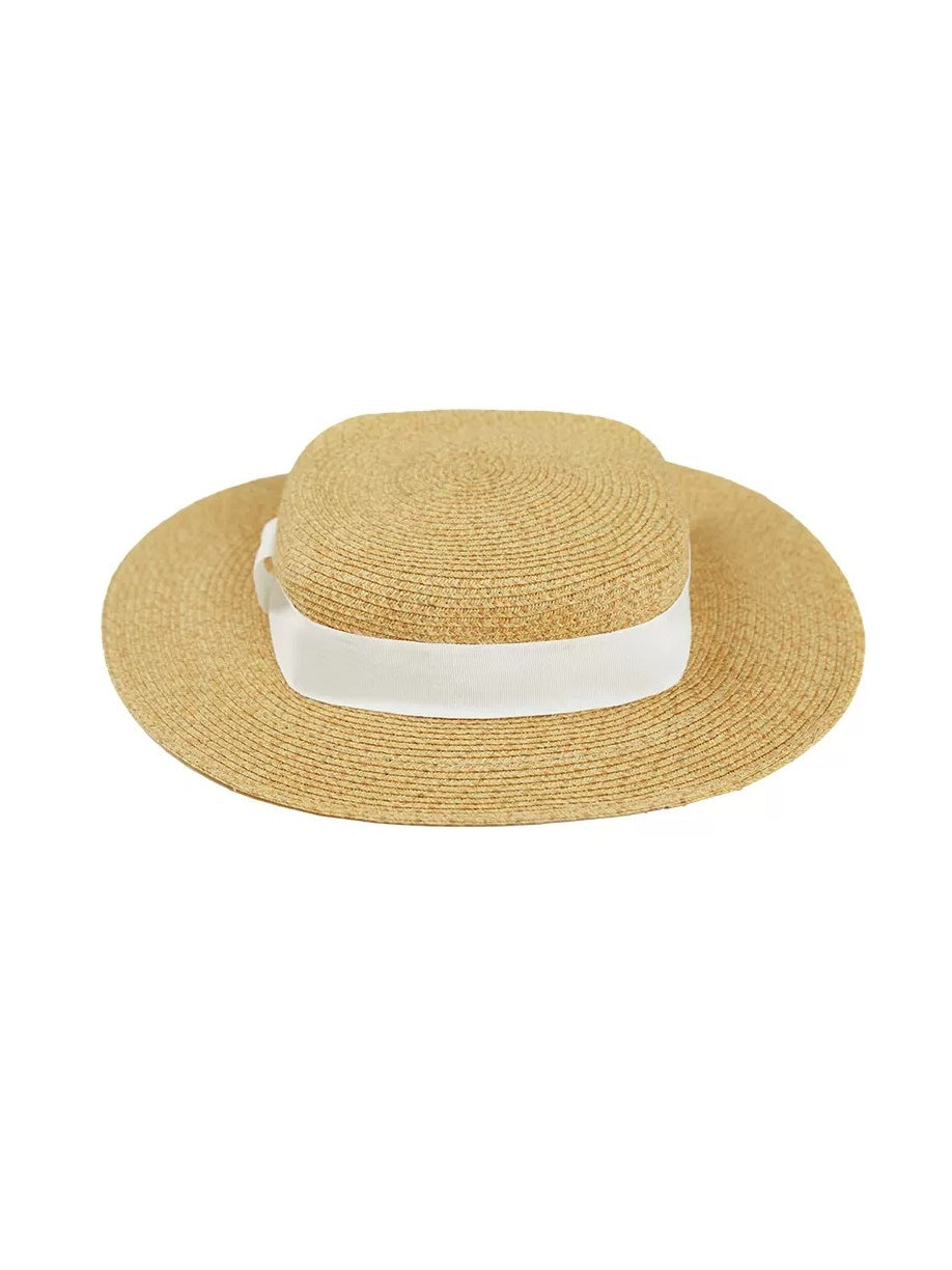 Breathable Hollow Sunscreen Bow Tie Straw Hat