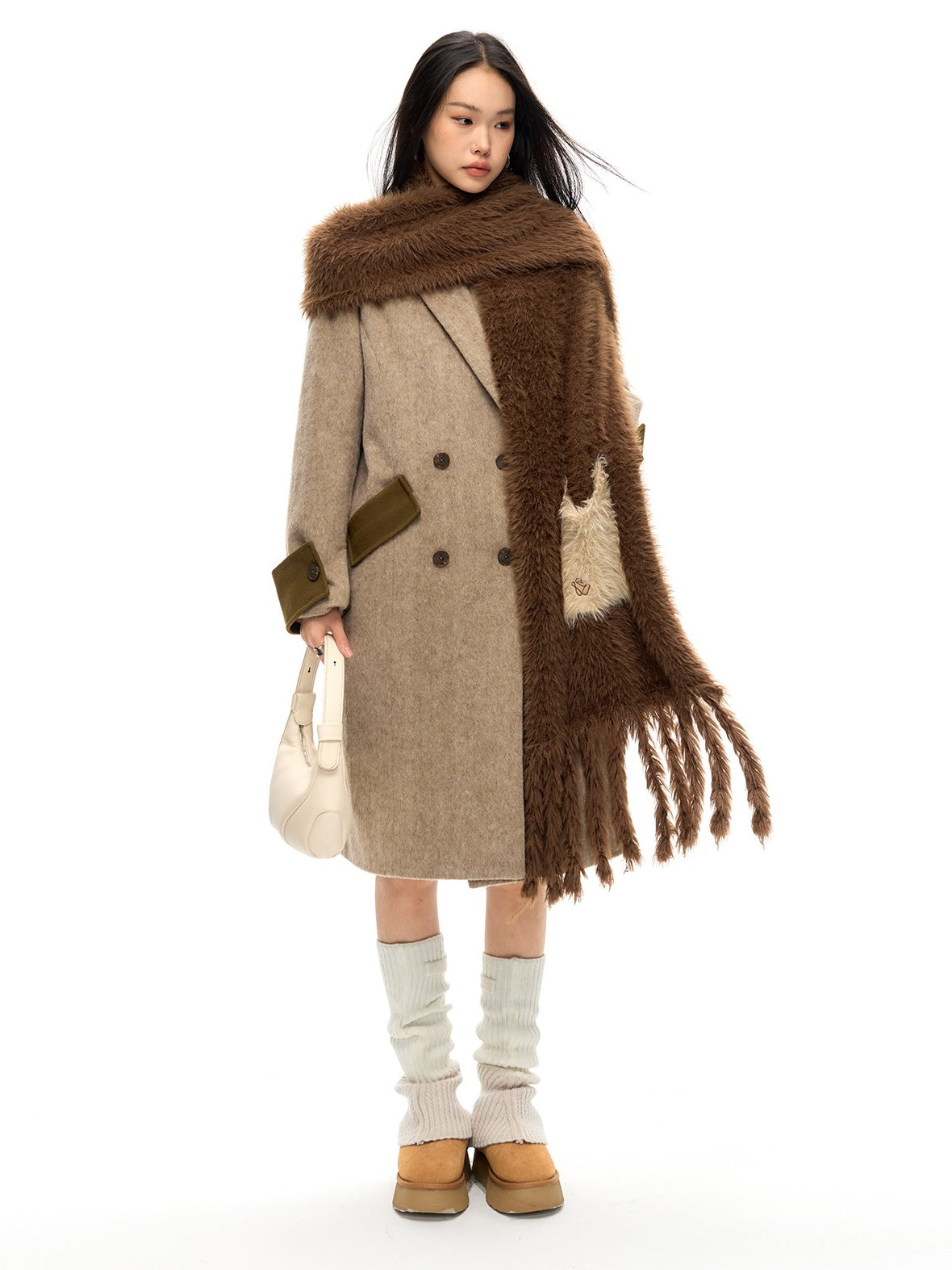 Retro Spliced Long Chester Coat – ARCANA ARCHIVE