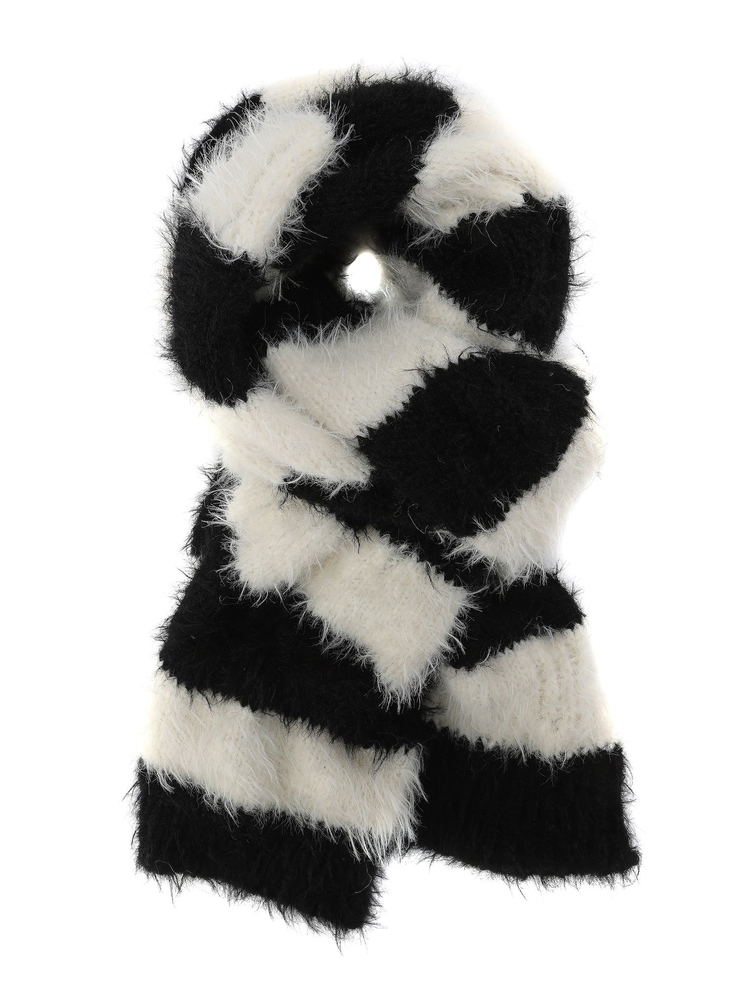 국경 니트 머플러