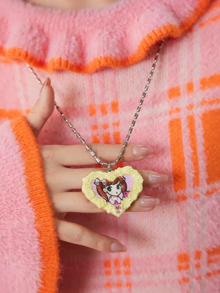 Love Collier de cadre photo en rose tridimensionnel