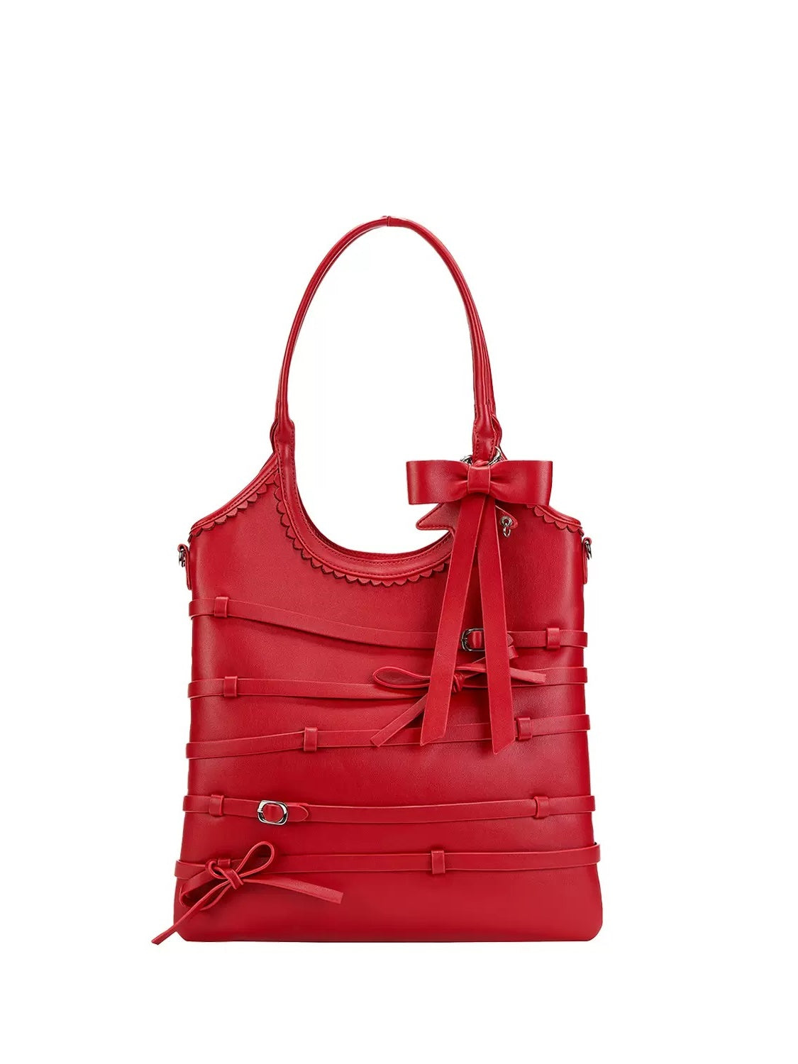 Bow Tie Strap Tote Bag