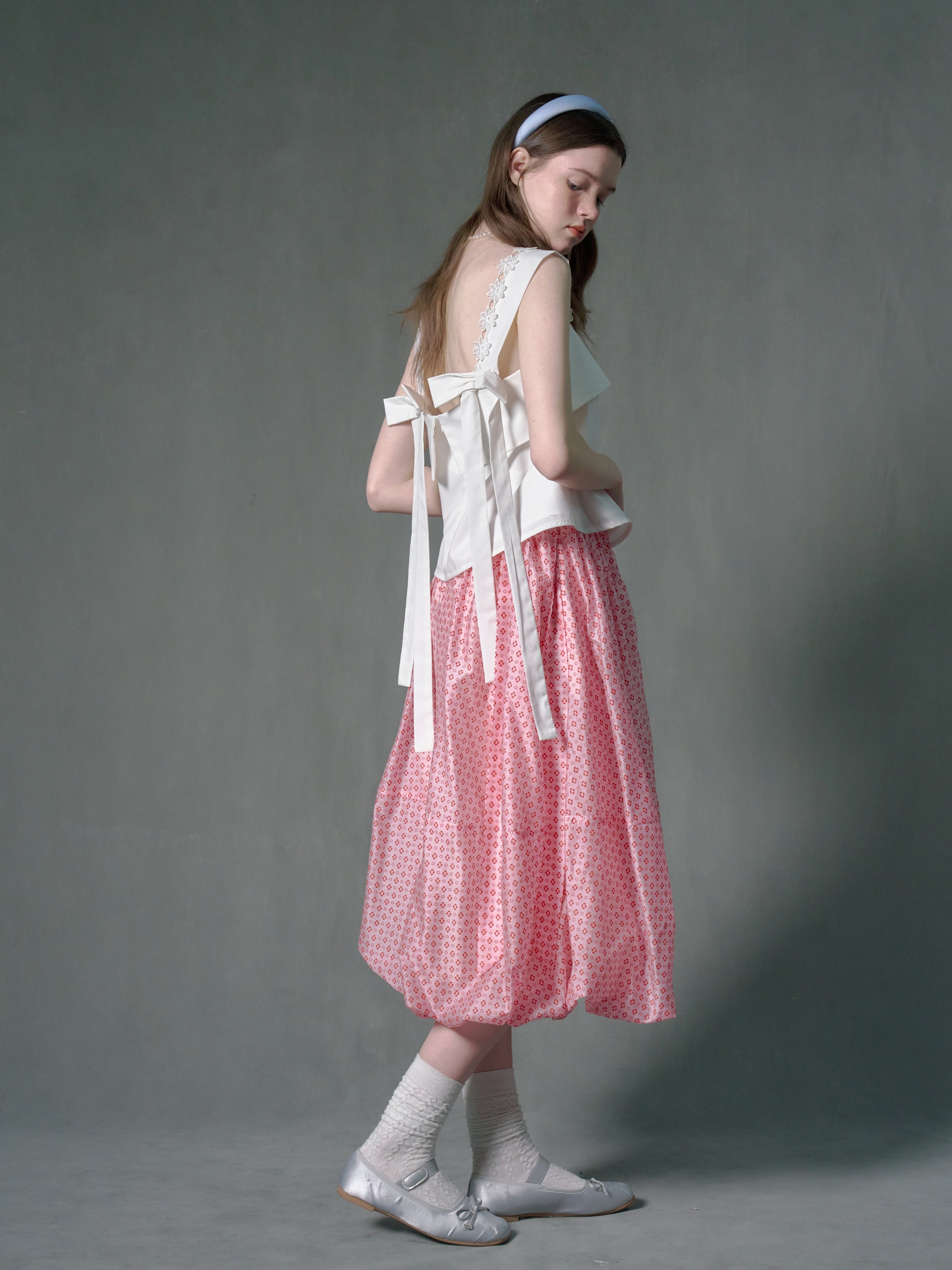 Ribbon & Spitzen -Doppelgurt Camisole