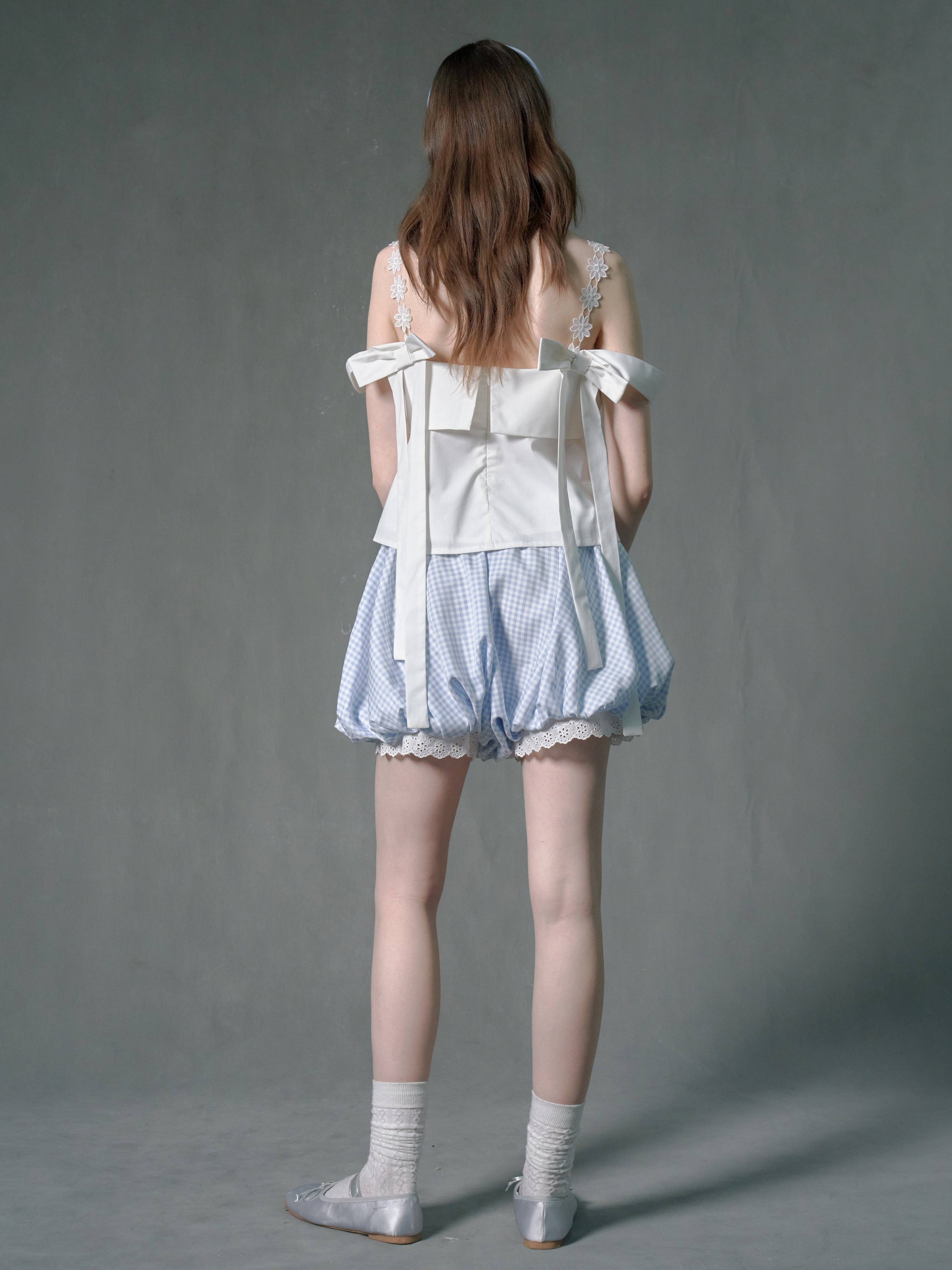 Ribbon & Spitzen -Doppelgurt Camisole