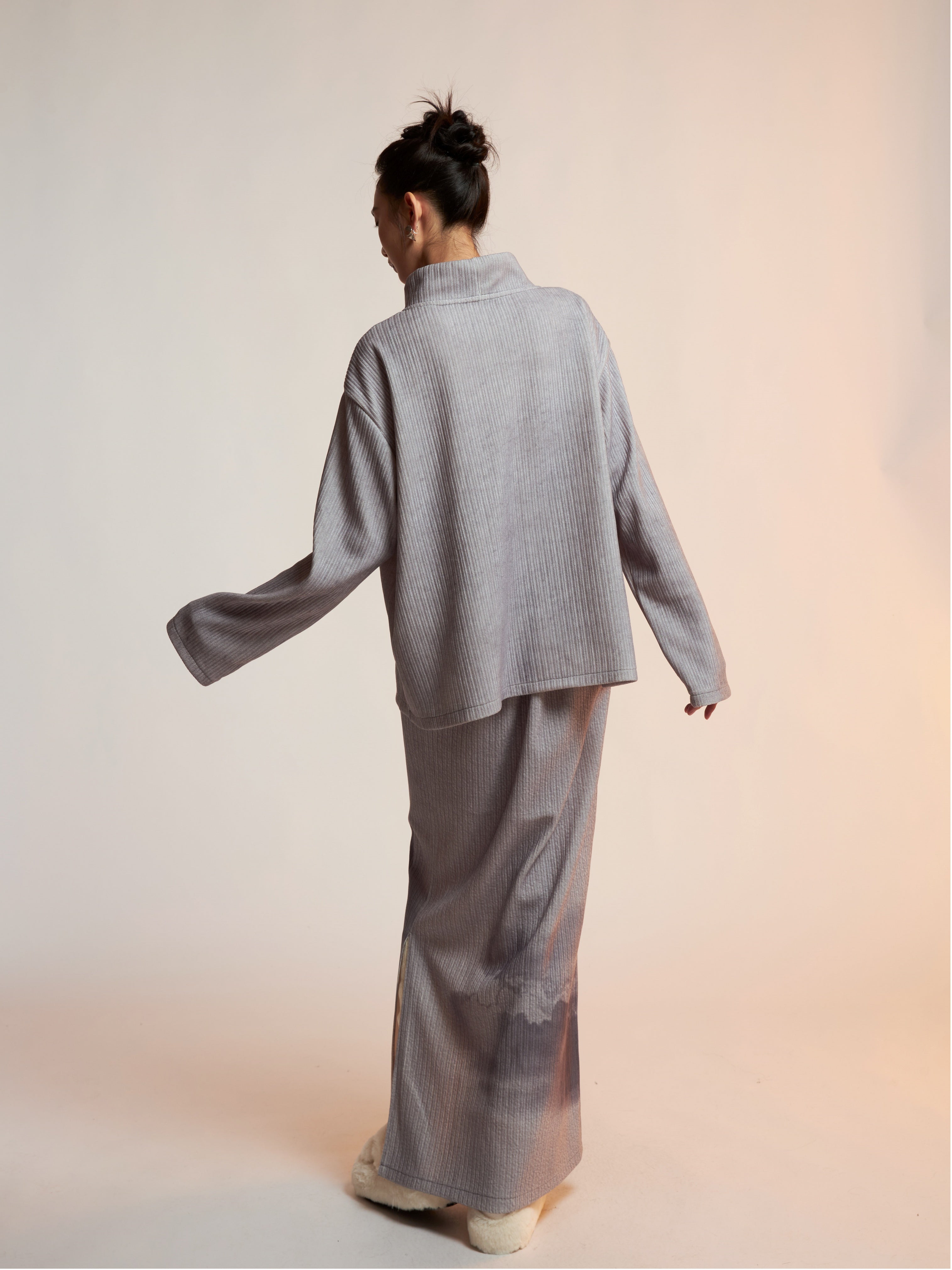 Drachendruckgedruckter Mock-Hals-Hals Cutssew & Spit Box Rock