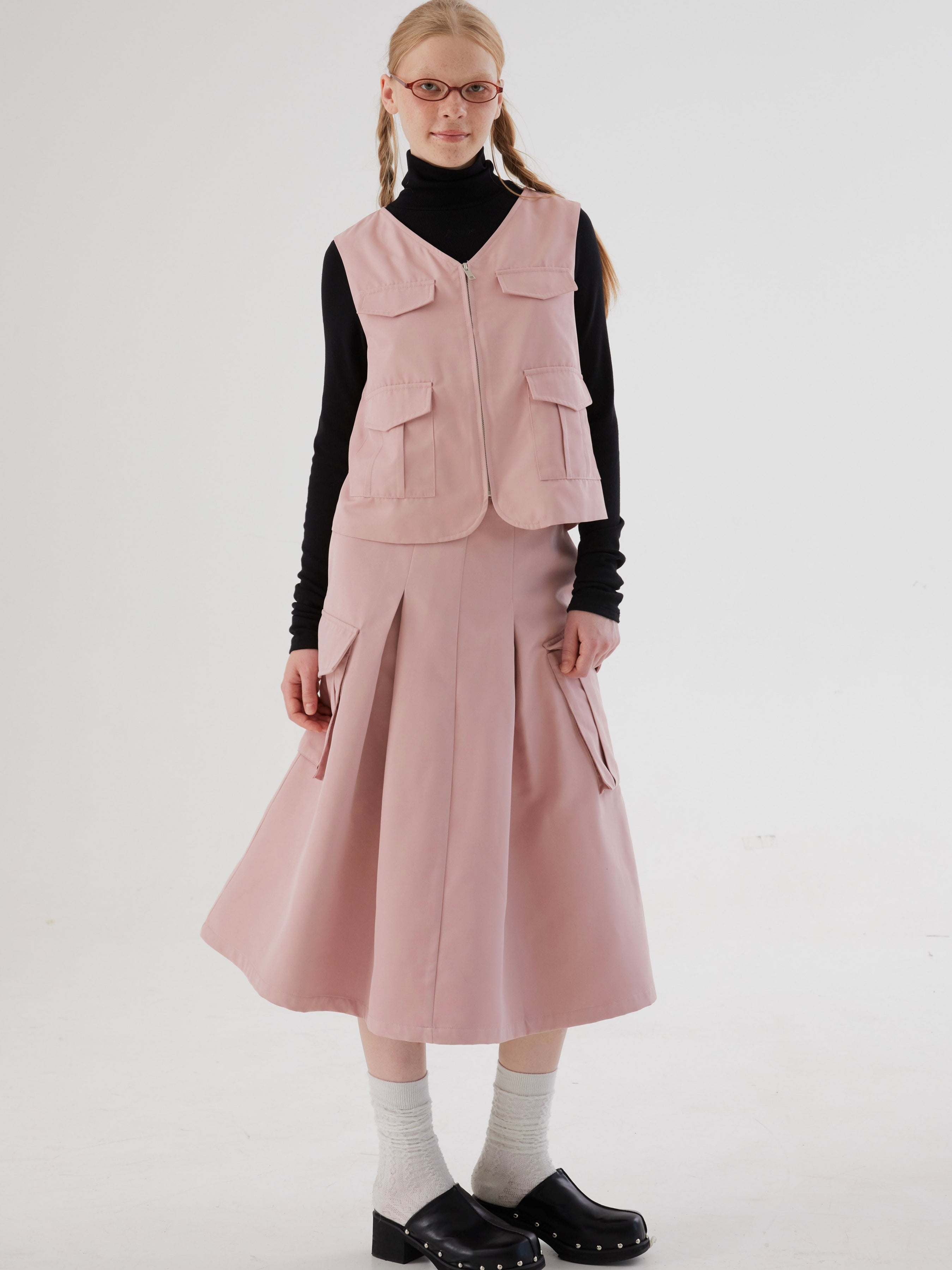 워크 테이스트 집업 조끼