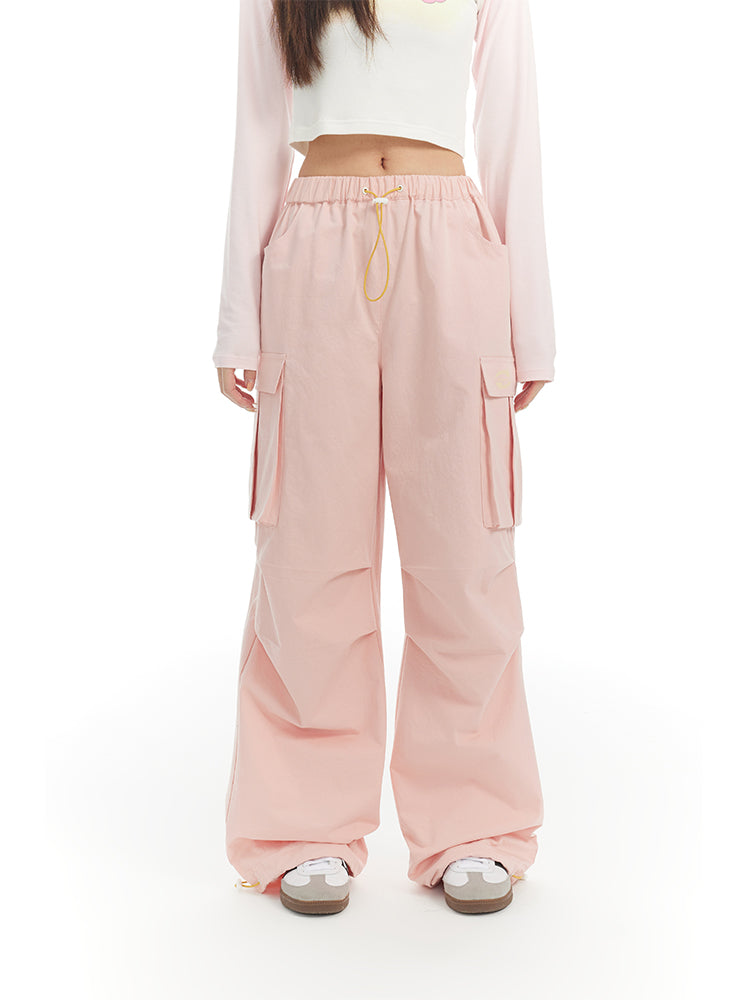 Casual Relax Drawstring Cargo-Pants