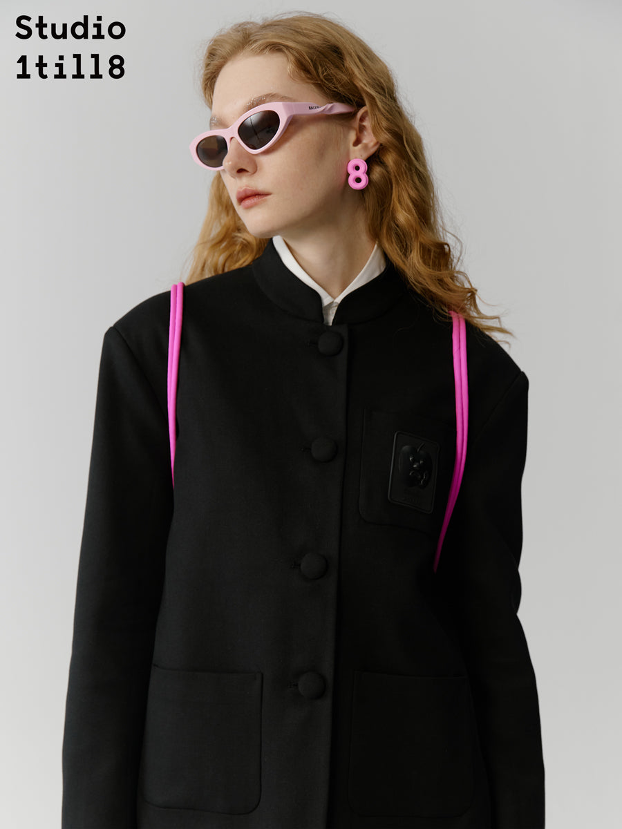 SIMPLE SUIT JACKET & LONG-SKIRT